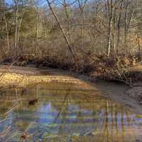 Downstream on Huzzah Creek at Dillard Mill, Missouri