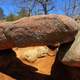 A balanced rock at Elephant Rocks State Park