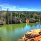 Scenic Overview of the Water at Elephant Rocks State Park