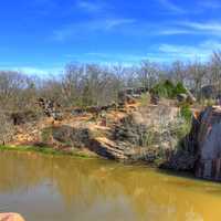 Landscape overview at Elephant Rocks State Park