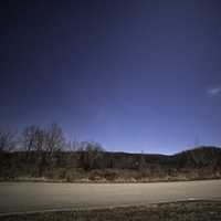 Blue Starry Skies over Johnson's Shut Ins State Park, Missouri 2018 New year's day