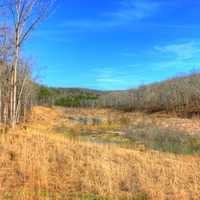 Looking up the Valley at Johnson's Shut-Ins State Park