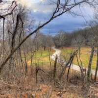 Road for afar at Meramec State Park, Missouri