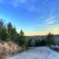 Dusk in the hills at Meramec State Park, Missouri