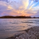 Missouri River from Dike on Klondike park Downstream view