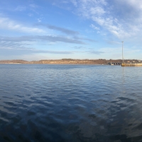 Panoramic View of landscape above Winfield Dam