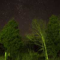 A very bright night sky at Ozark National Scenic Riverways, Missouri