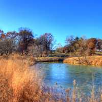 River from the other side in St. Louis, Missouri