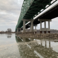 Scenery under Boone Bridge in the St Charles/Chesterfield area