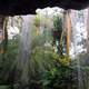 Behind the water curtain in St. Louis, Missouri