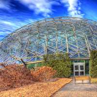 Sky behind Climatron in St. Louis, Missouri