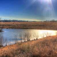 Sunshine over the Lake at Weldon Springs State Natural Area, Missouri