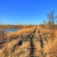 Trail near the lake at Weldon Springs State Natural Area, Missouri