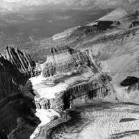 Grinnell Glacier in 1938 in Glacier National Park, Montana
