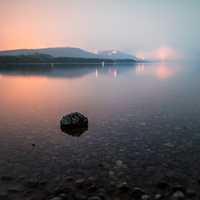 Lake landscape with reflections