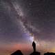 Milky Way at night at Glacier National Park, Montana