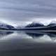 Mountains, sky, and lake landscape in Glacier National Park, Montana