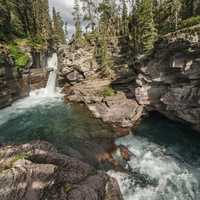 St. Mary's Falls landscape and scenic