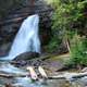 Waterfall Scenery at Glacier National Park, Montana