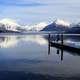 Winter Fishing on Lake McDonald at Glacier National Park