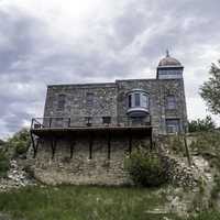 Full view of stone Building in Helena