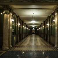 Halls and lighted corridors in the Capital Building in Helena