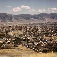 1942 view of the city in Butte, Montana