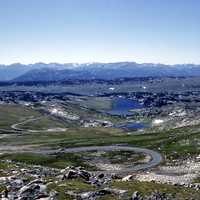 Beartooth Highway through the Mountains in Red Lodge, Montana