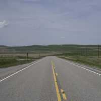 Country Road landscape in Montana