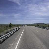 Montana road landscape under the skies