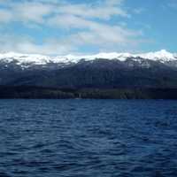 Snow-capped Mountains Beyond the Lake