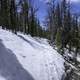 Snow sloping down the mountain in Elkhorn