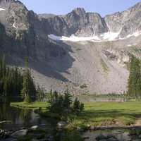 Twin Lake in the Crazy Mountains in Montana