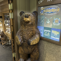 Happy Bear Statue in West Yellowstone