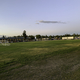 Soccer field landscape at West Yellowstone