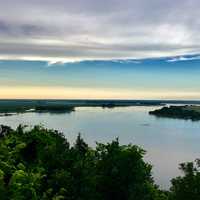 River landscape overlook in Nebraska