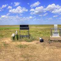 Landscape under the sky at Panorama Point, Nebraska