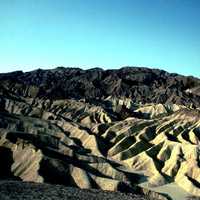 Gower Gulch landscape and badlands at Death Valley National Park, Nevada