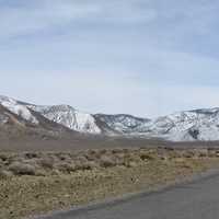 Telescope and Wildrose Peaks landscape in Death Valley National Park, Nevada