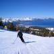 Skiing Down the Slopes of Lake Tahoe