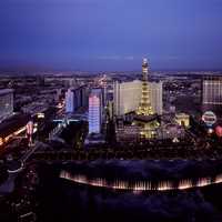 Night Cityscape in Las Vegas, Nevada