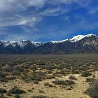 Landscape of Mountain Range in Nevada