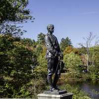 Young Soldier Statue in Concord, New Hampshire