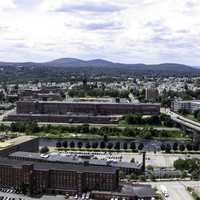 Mills on the Merrimack River in Manchester, New Hampshire