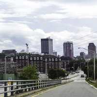 View of downtown from the north in Manchester, New Hampshire