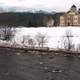 Landscape of the river and winter in Franconia, New Hampshire