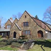 House in Berkelely Square historic district in Trenton, New Jersey