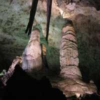 Stalagmites in Carlsbad Caverns National Park, New Mexico