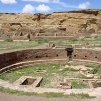 Chaco Canyon ancient ruins in New Mexico