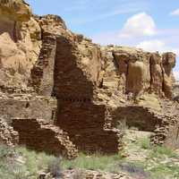 Chaco Canyon landscape in New Mexico